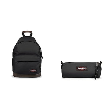 EASTPAK Wyoming Rucksack, cm, 24 L, Schwarz (Black) & Oval Single Federmäppchen, 22 cm, Schwarz (Black) im Sale